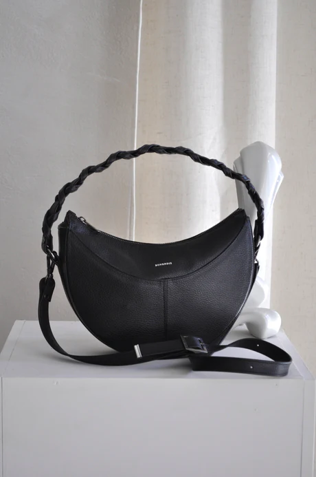 Bonendis Sophie Δερμάτινη γυναικεία Τσάντα Ώμου - Black - Image 3