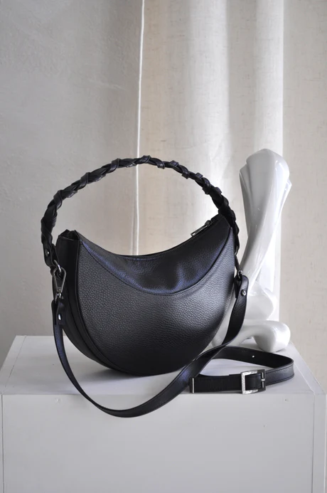 Bonendis Sophie Δερμάτινη γυναικεία Τσάντα Ώμου - Black - Image 4