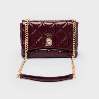 Nolah Margiela Burgundy γυναικεία τσάντα ώμου & χιαστί σε μπορντό χρώμα