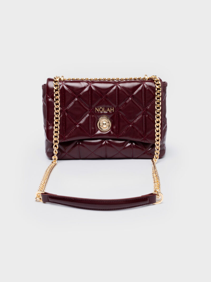 Nolah Margiela Burgundy γυναικεία τσάντα ώμου & χιαστί σε μπορντό χρώμα