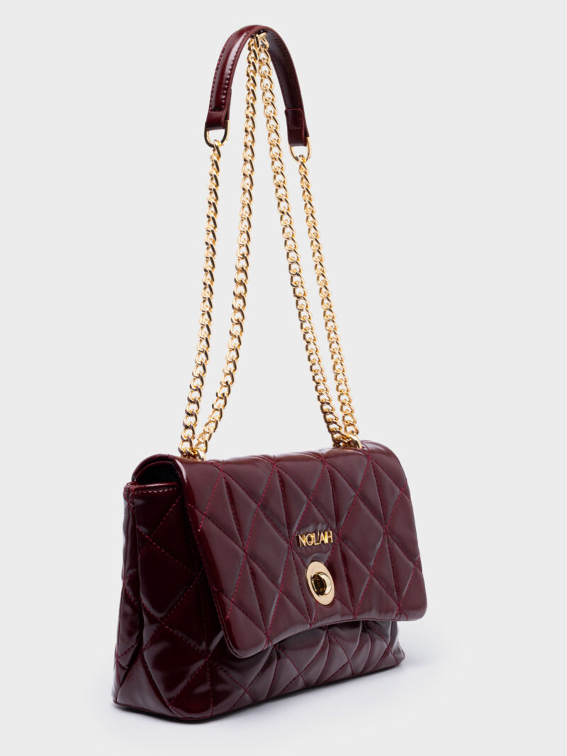 Nolah Margiela Burgundy γυναικεία τσάντα ώμου & χιαστί σε μπορντό χρώμα - Image 2