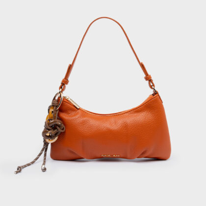 Nolah Lina Orange Light Gold γυναικεία τσάντα ώμου & χιαστί σε πορτοκαλί χρώμα