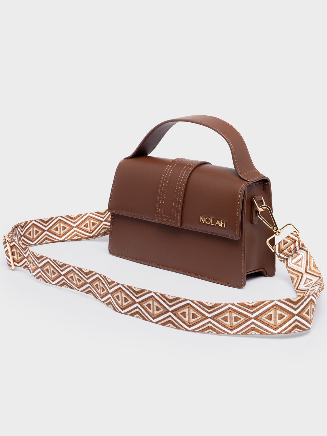 Nolah Blake Chocolate Brown γυναικεία τσάντα χειρός & χιαστί - Image 4