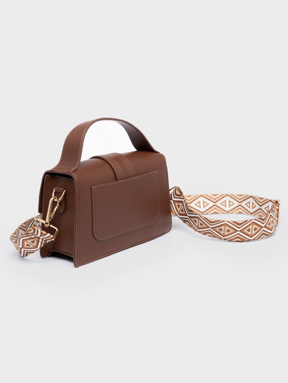 Nolah Blake Chocolate Brown γυναικεία τσάντα χειρός & χιαστί - Image 3