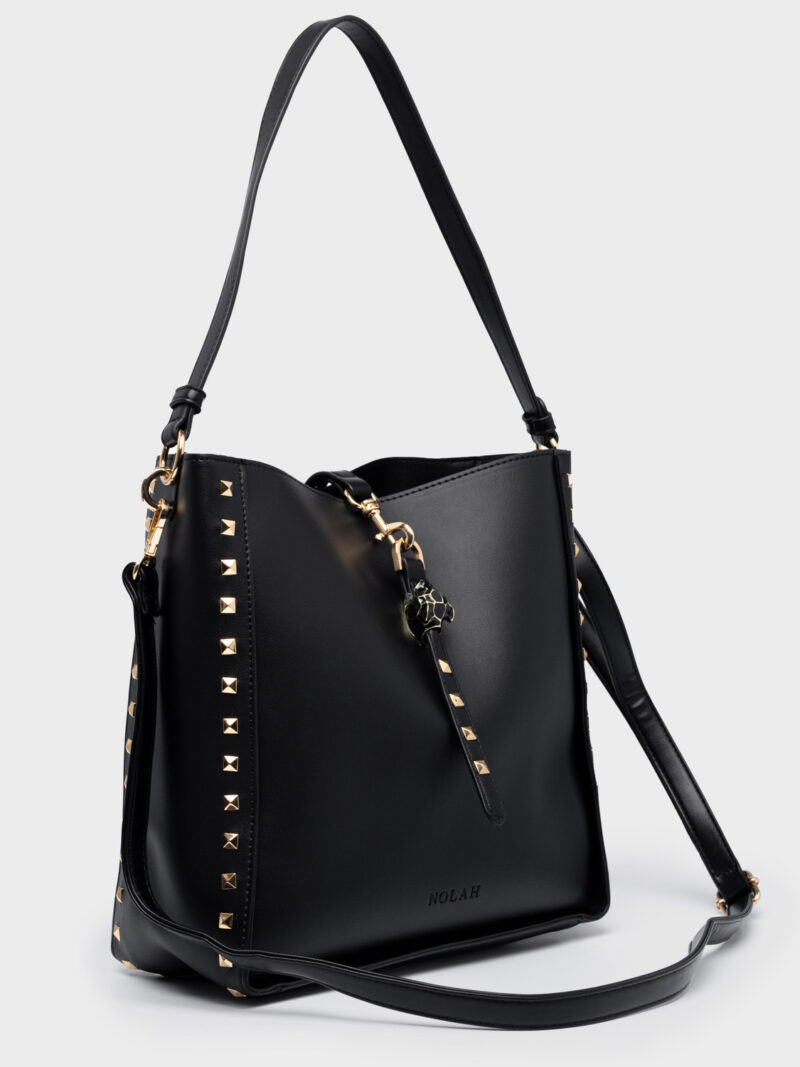 Nolah London Black γυναικεία τσάντα ώμου & χιαστί σε μαύρο χρώμα - Image 6