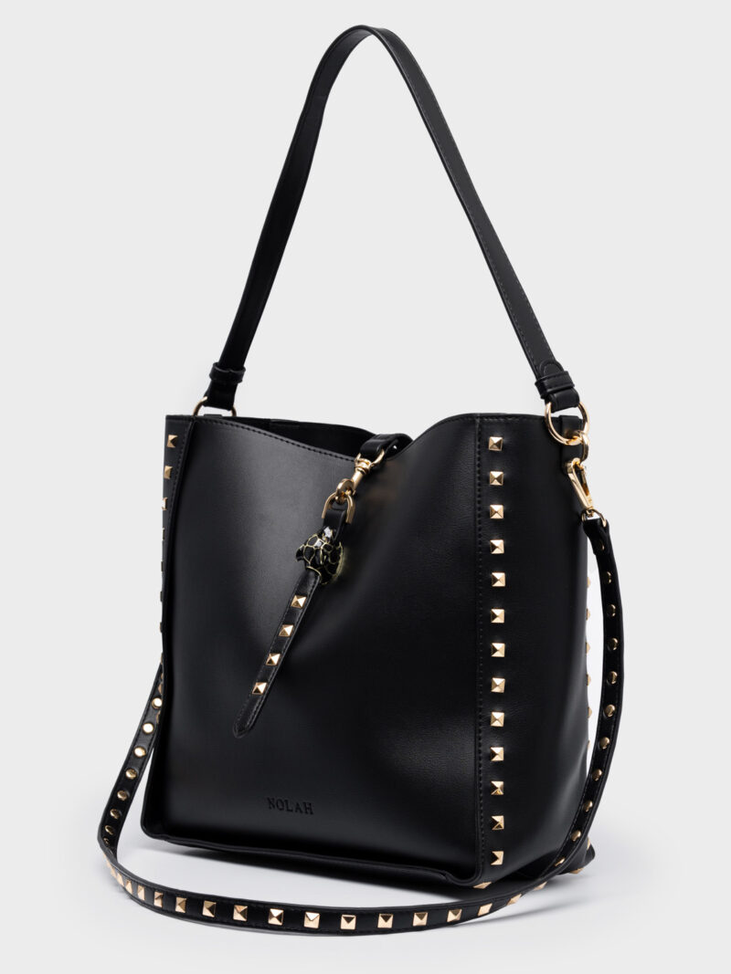 Nolah London Black γυναικεία τσάντα ώμου & χιαστί σε μαύρο χρώμα - Image 5