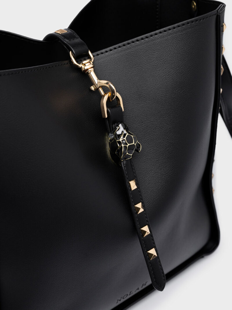 Nolah London Black γυναικεία τσάντα ώμου & χιαστί σε μαύρο χρώμα - Image 3