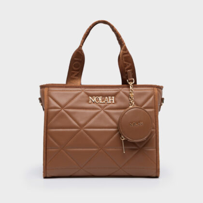 Nolah Ryder Medium Brown γυναικεία τσάντα χειρός & χιαστί σε καφέ χρώμα