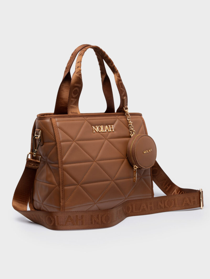 Nolah Ryder Medium Brown γυναικεία τσάντα χειρός & χιαστί σε καφέ χρώμα - Image 3