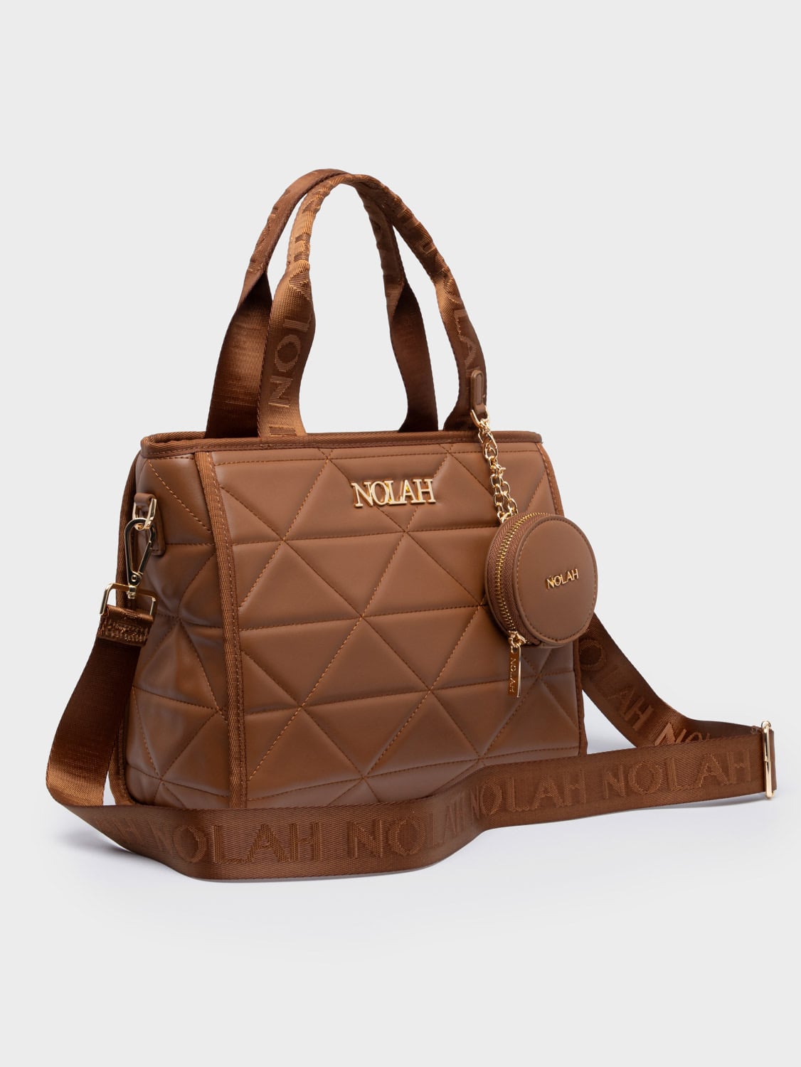 Nolah Ryder Medium Brown γυναικεία τσάντα χειρός & χιαστί σε καφέ χρώμα - Image 3