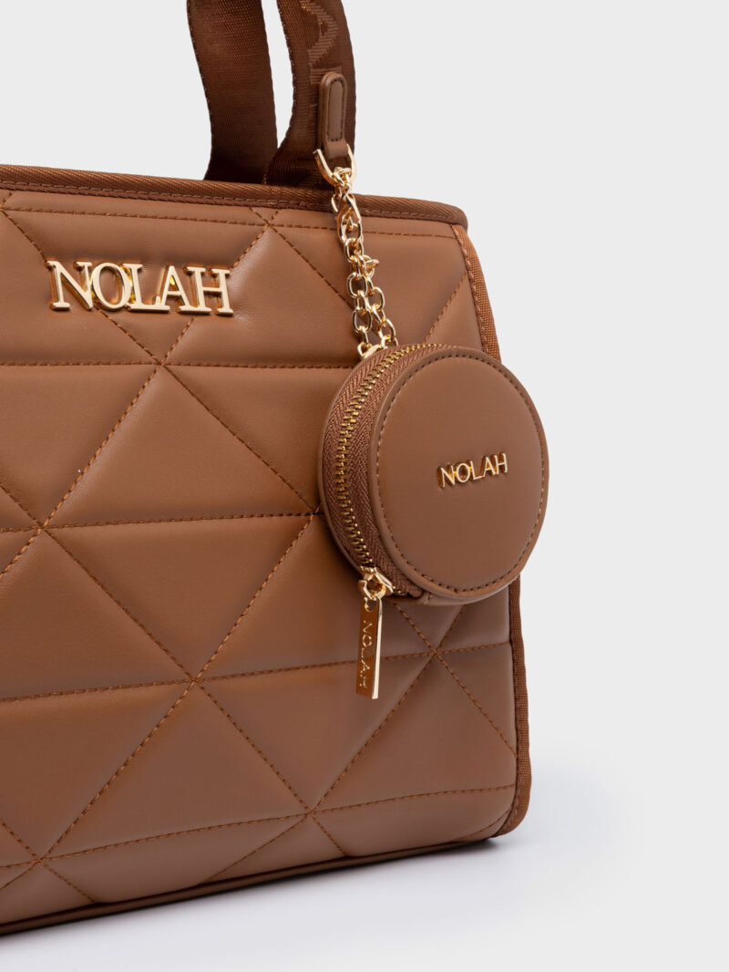 Nolah Ryder Medium Brown γυναικεία τσάντα χειρός & χιαστί σε καφέ χρώμα - Image 5