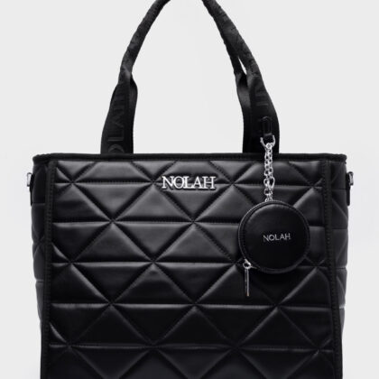 Nolah Ryder Large Black Silver γυναικεία τσάντα ώμου & χιαστί σε μαύρο χρώμα