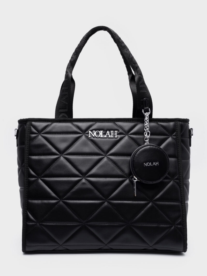 Nolah Ryder Large Black Silver γυναικεία τσάντα ώμου & χιαστί σε μαύρο χρώμα