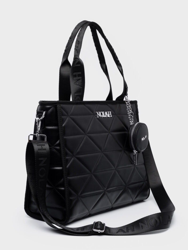 Nolah Ryder Large Black Silver γυναικεία τσάντα ώμου & χιαστί σε μαύρο χρώμα - Image 3