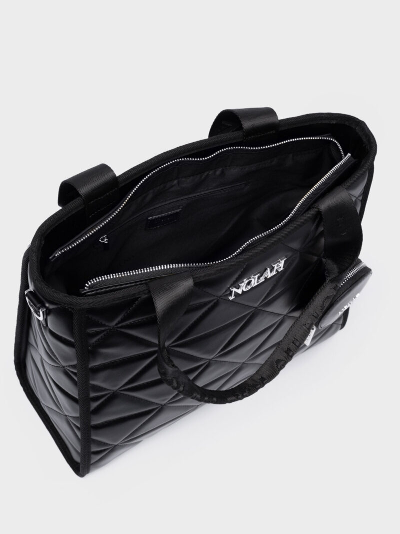 Nolah Ryder Large Black Silver γυναικεία τσάντα ώμου & χιαστί σε μαύρο χρώμα - Image 2