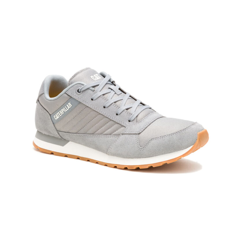 Caterpillar sneakers Ventura ανδρικά δερμάτινα σε γκρι χρώμα - Image 3