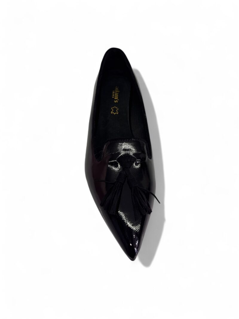 Adam's shoes γυναικείες μπαλαρίνες με μύτη σε μαύρο χρώμα - Image 3
