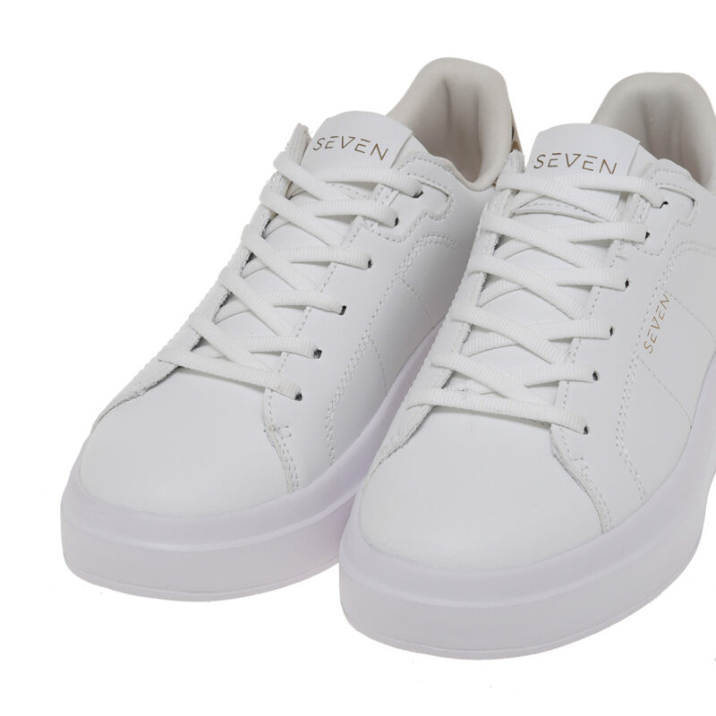Seven sneakers γυναικείο σε λευκό χρώμα με λεοπάρ - Image 2