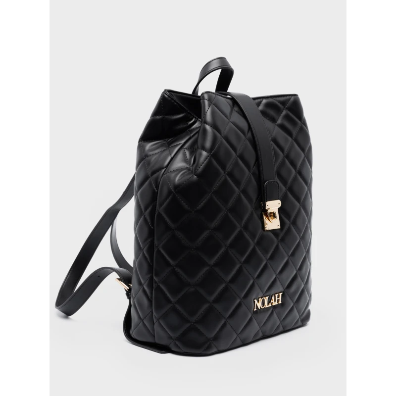 Nolah Zander Black gold γυναικεία τσάντα πλάτης σε μαύρο χρώμα - Image 4
