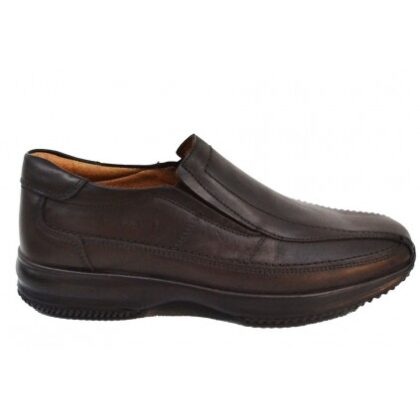 Boxer loafer Δερμάτινα Ανδρικά Casual Παπούτσια Ανατομικά Μαύρα