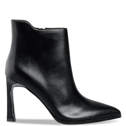 Envie pointed toe booties γυναικεία μποτάκια σε μαύρο χρώμα