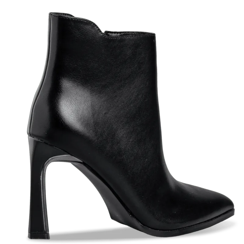 Envie pointed toe booties γυναικεία μποτάκια σε μαύρο χρώμα - Image 3