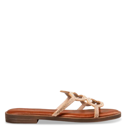 Envie flat sandals snake strass γυναικεία σανδάλια με στρας