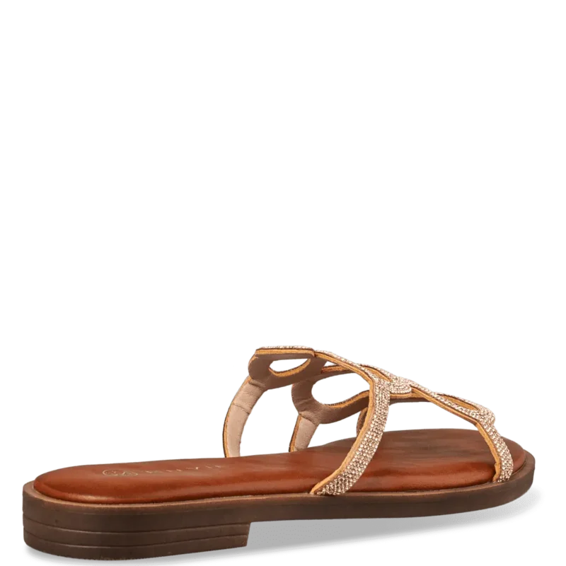 Envie flat sandals snake strass γυναικεία σανδάλια με στρας - Image 2