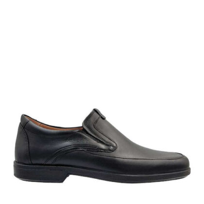 Boxer Loafer Δερμάτινα Ανδρικά Μοκασίνια σε Μαύρο Χρώμα