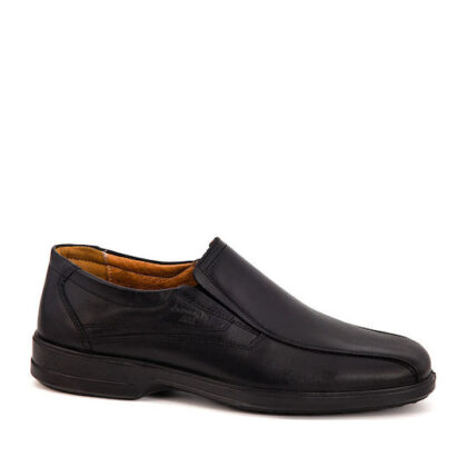Boxer Loafer Δερμάτινα Ανδρικά Μοκασίνια σε Μαύρο Χρώμα