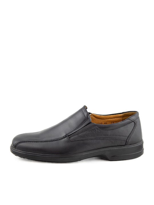Boxer Loafer Δερμάτινα Ανδρικά Μοκασίνια σε Μαύρο Χρώμα - Image 5