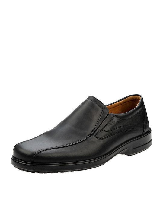 Boxer Loafer Δερμάτινα Ανδρικά Μοκασίνια σε Μαύρο Χρώμα - Image 4