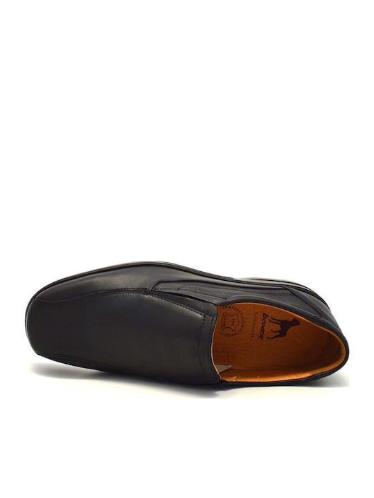 Boxer Loafer Δερμάτινα Ανδρικά Μοκασίνια σε Μαύρο Χρώμα - Image 3