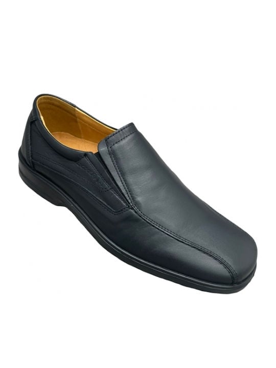 Boxer Loafer Δερμάτινα Ανδρικά Μοκασίνια σε Μαύρο Χρώμα - Image 2