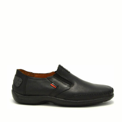 Boxer Loafer Δερμάτινα Ανδρικά Casual Παπούτσια Ανατομικά Μαύρα