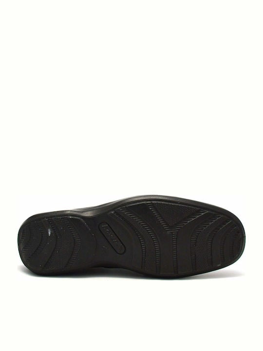 Boxer Loafer Δερμάτινα Ανδρικά Casual Παπούτσια Ανατομικά Μαύρα - Image 5