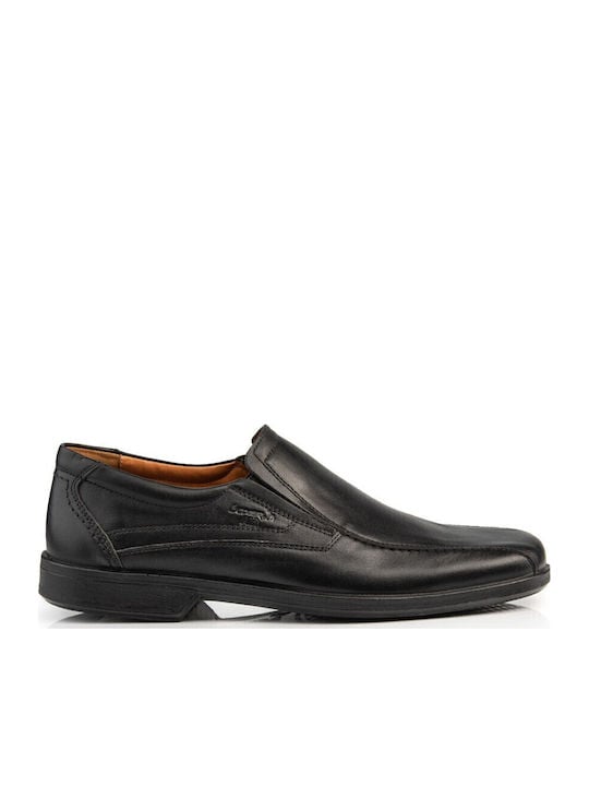 Boxer Loafer Δερμάτινα Ανδρικά Casual Παπούτσια Ανατομικά Μαύρα