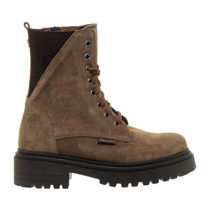 Commanchero γυναικεία δερμάτινα μποτάκια σε mocca suede