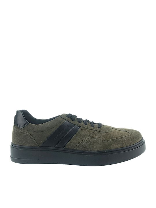 Commanchero Δερμάτινα Ανδρικά Sneakers σε λαδί χρώμα