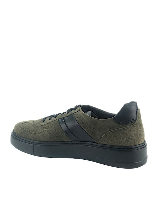 Commanchero Δερμάτινα Ανδρικά Sneakers σε λαδί χρώμα - Image 3