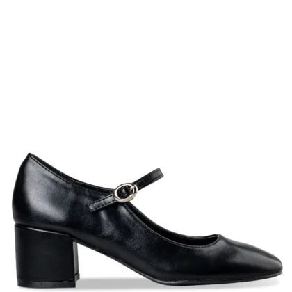Envie MARY JANE PUMPS γυναικεία γόβα με μπαρέτα σε μαύρο χρώμα
