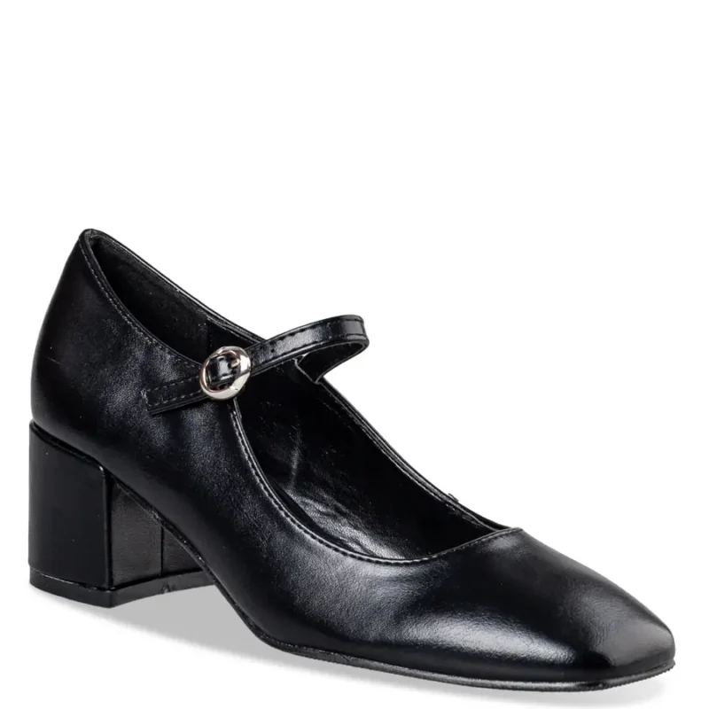 Envie MARY JANE PUMPS γυναικεία γόβα με μπαρέτα σε μαύρο χρώμα - Image 4