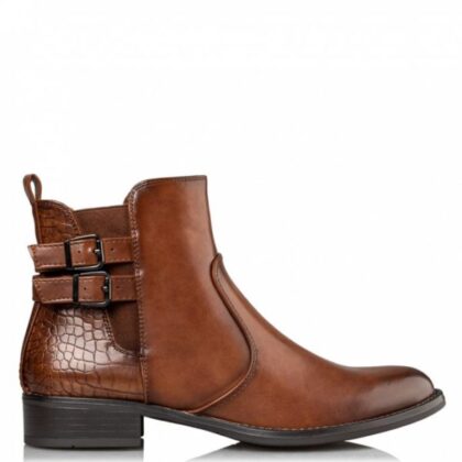 Envie boots γυναικεία μποτάκια σε κάμελ χρώμα