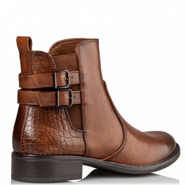Envie boots γυναικεία μποτάκια σε κάμελ χρώμα - Image 2