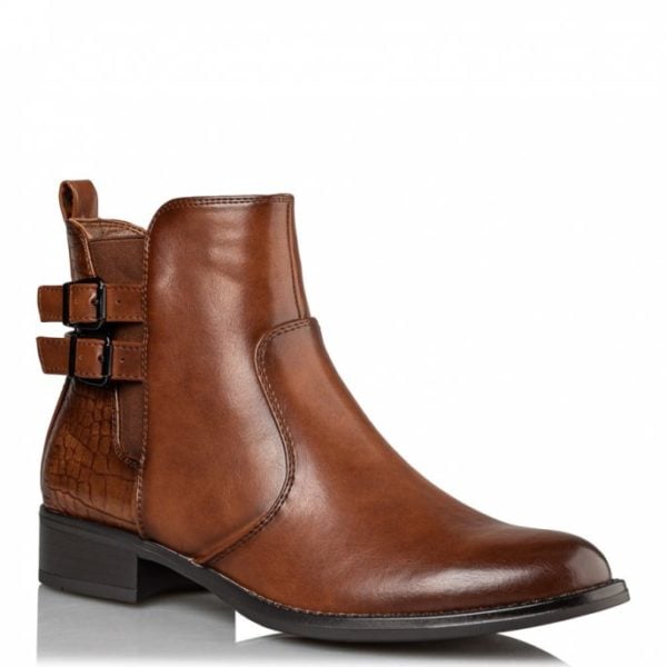 Envie boots γυναικεία μποτάκια σε κάμελ χρώμα - Image 3